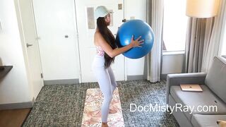 Yoga Ball Stretching & Light Warm Up | ONLY FANS summer time