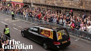 Thousands wave goodbye to the Queen as her coffin travels from Balmoral to Edinburgh