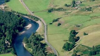 The Queen's Coffin Travels Through Stunning Scottish Highland Scenery