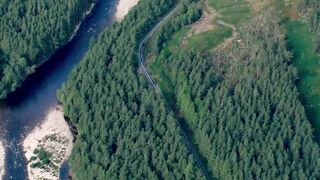 The Queen's Coffin Travels Through Stunning Scottish Highland Scenery