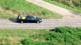 The Queen's Coffin Travels Through Stunning Scottish Highland Scenery