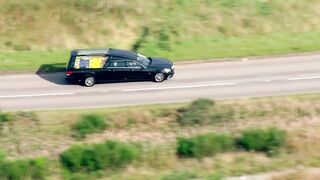 The Queen's Coffin Travels Through Stunning Scottish Highland Scenery