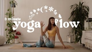 3 minute yoga flow "roads" - little luna