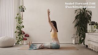 3 minute yoga flow "roads" - little luna