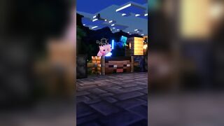 【Crazy Minecraft】Let's go❗ Axolotl plays Drums????????????【compilation】#shorts #Parotter