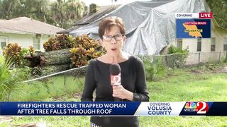 89-year-old Daytona Beach woman hospitalized after tree falls on house