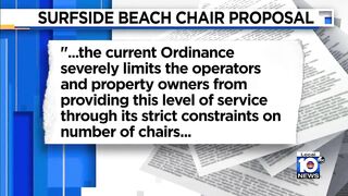 Residents in Surfside pushing back against beach chair issue