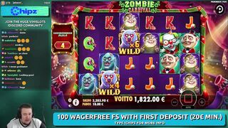 ZOMBIE CARNIVAL ★ HUGE BONUS ★ VIHISLOTS TWITCH STREAM