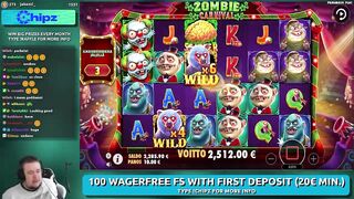 ZOMBIE CARNIVAL ★ HUGE BONUS ★ VIHISLOTS TWITCH STREAM