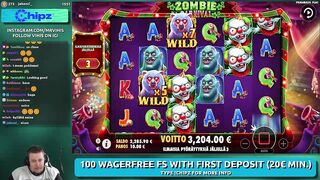 ZOMBIE CARNIVAL ★ HUGE BONUS ★ VIHISLOTS TWITCH STREAM