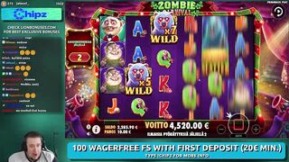 ZOMBIE CARNIVAL ★ HUGE BONUS ★ VIHISLOTS TWITCH STREAM