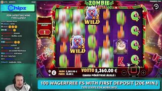 ZOMBIE CARNIVAL ★ HUGE BONUS ★ VIHISLOTS TWITCH STREAM