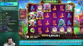 ZOMBIE CARNIVAL ★ HUGE BONUS ★ VIHISLOTS TWITCH STREAM