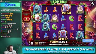 ZOMBIE CARNIVAL ★ HUGE BONUS ★ VIHISLOTS TWITCH STREAM