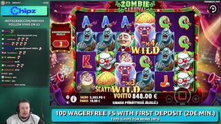 ZOMBIE CARNIVAL ★ HUGE BONUS ★ VIHISLOTS TWITCH STREAM