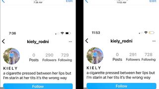 WHO HAS ACCESS TO KIELY RODNI'S INSTAGRAM ACCOUNT?!