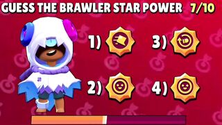 GUESS THE BRAWLER STAR POWER _ Brawl Stars Quiz #brawlstars