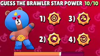 GUESS THE BRAWLER STAR POWER _ Brawl Stars Quiz #brawlstars