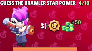 GUESS THE BRAWLER STAR POWER _ Brawl Stars Quiz #brawlstars