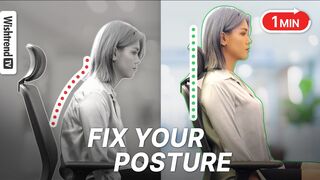 Proper Sitting Posture & Stretching Tips For Your Body Balance | 1 Min Glow Up Project