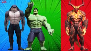 SUPERHERO COLOR DANCE CHALLENGE | King Shark vs Hulk vs Surtur