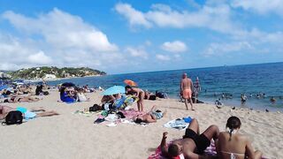 Beach Walking - Costa Brava Spain - September 2022