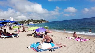 Beach Walking - Costa Brava Spain - September 2022