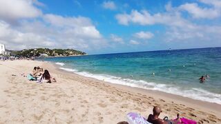 Beach Walking - Costa Brava Spain - September 2022