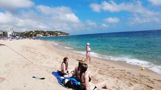 Beach Walking - Costa Brava Spain - September 2022