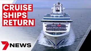 Cruise ships back in Melbourne in a travel surge | 7NEWS