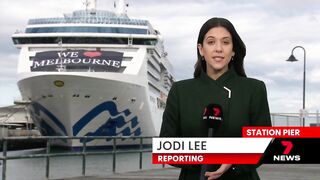 Cruise ships back in Melbourne in a travel surge | 7NEWS