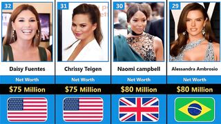 Top 50 Richest Models In The World 2022 | Comparison