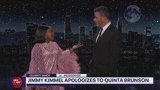 Celebrity Snack: Jimmy Kimmel apologizes to Quinta Brunson | FOX 5 DC