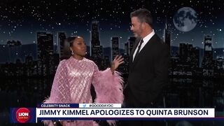 Celebrity Snack: Jimmy Kimmel apologizes to Quinta Brunson | FOX 5 DC