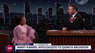 Celebrity Snack: Jimmy Kimmel apologizes to Quinta Brunson | FOX 5 DC