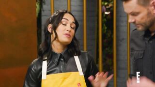 Nikki Bella Sabotages Twin Sister Brie's Cooking Station | Celebrity Beef | E!