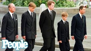 Prince William & Prince Harry at Queen's Procession Echoes Same Walk at Diana's Funeral | PEOPLE