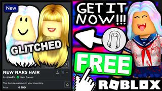 GLITCHED FREE ACCESSORIES! HOW TO GET NARS Gold & Holographic Hair! (ROBLOX NARS Color Quest Event)