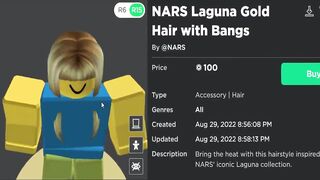 GLITCHED FREE ACCESSORIES! HOW TO GET NARS Gold & Holographic Hair! (ROBLOX NARS Color Quest Event)