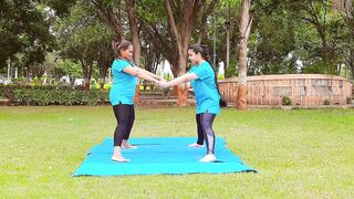 Partner Yoga Stretching || #yoga #flexibility #rajkot