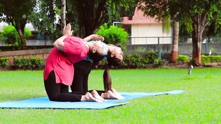 Partner Yoga Stretching || #yoga #flexibility #rajkot