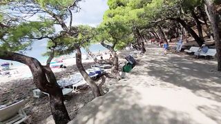 Brela plażowanie / Punta Rata plaża / beach / Chorwacja / Croatia