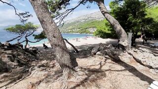 Brela plażowanie / Punta Rata plaża / beach / Chorwacja / Croatia