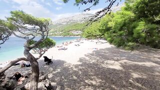 Brela plażowanie / Punta Rata plaża / beach / Chorwacja / Croatia