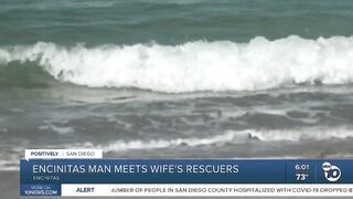 Encinitas man meets rescuers who helped saved his wife at Moonlight Beach