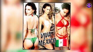 BELINDA impacta y roba las miradas al aparecer con tres bikinis con colores de la bandera mexicana