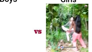 Girls vs boys Funny caught in camera #tubelightmemes #girlsvsboys #comedy #funnymemes