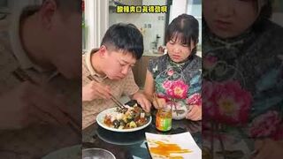 Angry Chinese wife eating funny video ????????#shorts#short#youtubeshorts#eating#mukbang#food#chinesefood