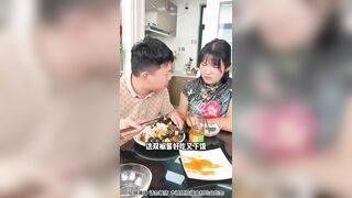 Angry Chinese wife eating funny video ????????#shorts#short#youtubeshorts#eating#mukbang#food#chinesefood