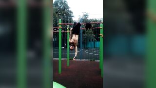 #extreme #stretching on #monkeybar